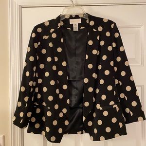 Thin polka dot blazer